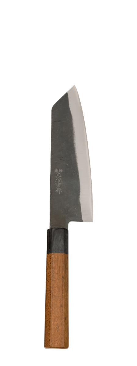 KYUSAKICHI AOGAMI Black-Base Bunka 170mm Kebonized Maple Octagon Handle