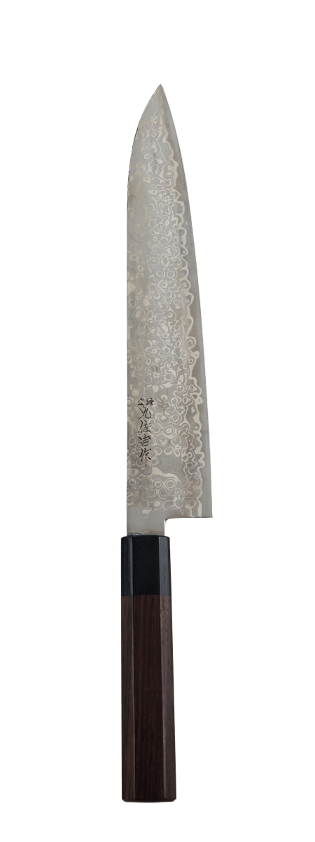 KYUSAKICHI ZDP189 Gyutou kitchen knife Damascus-Steel 210mm Rosewood Octagon Handle