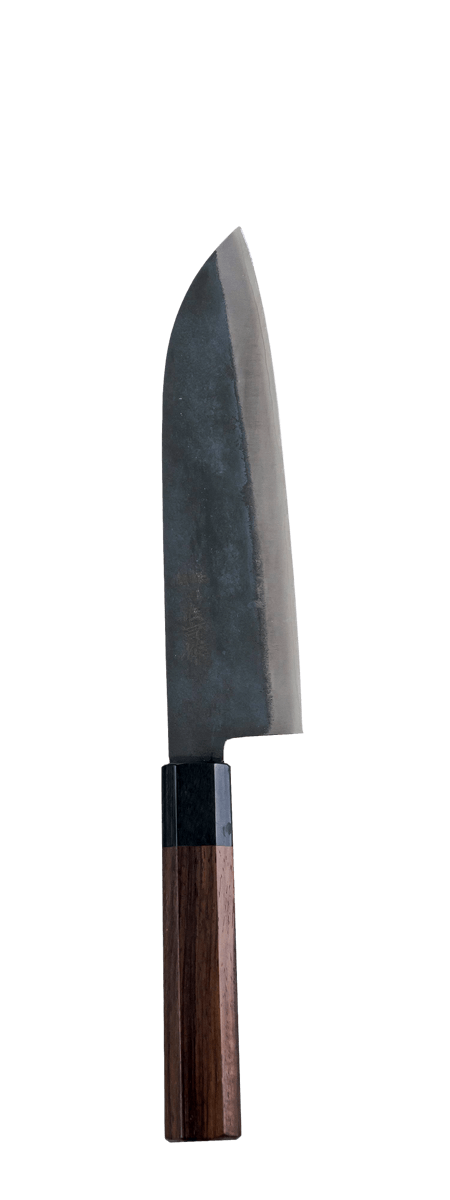 KYUSAKICHI ZDP189 Santoku kitchen knife Black 180mm Rosewood Octagon Handle